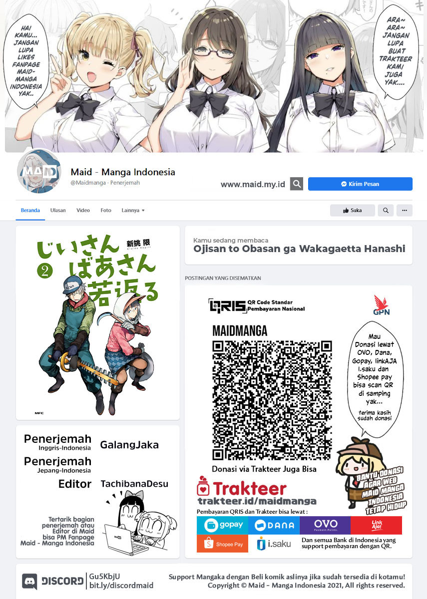 Ojisan to Obasan ga Wakagaetta Hanashi Chapter 53 Bahasa Indonesia